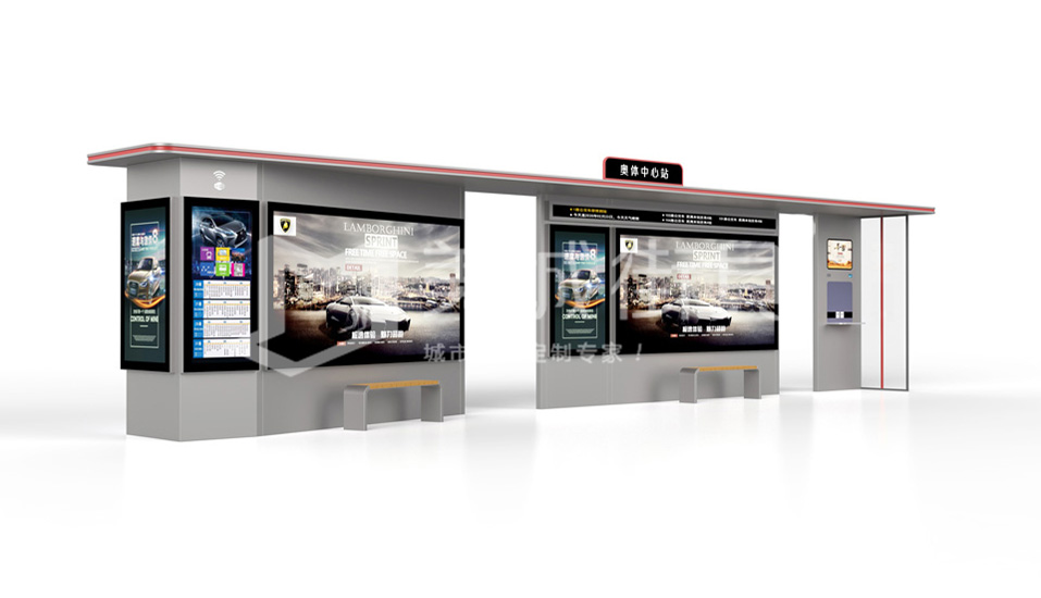 成品智慧公交候車亭 成品智慧公交候車亭