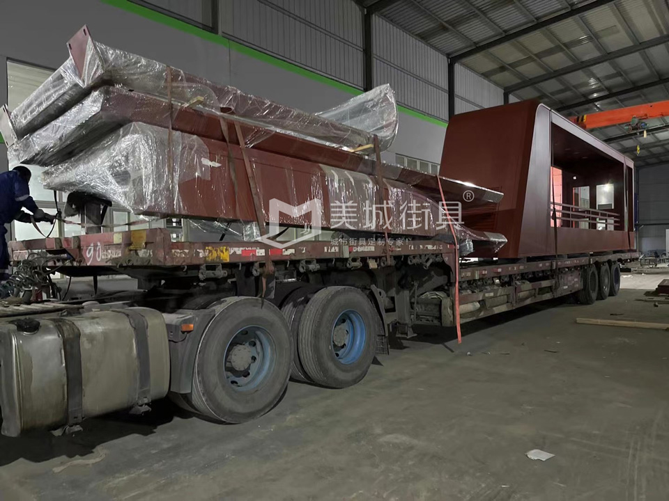 2022.10.6美城街具供應(yīng)忻州第二車、第三車候車亭發(fā)貨記錄